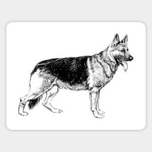 German Shepherd Magnet